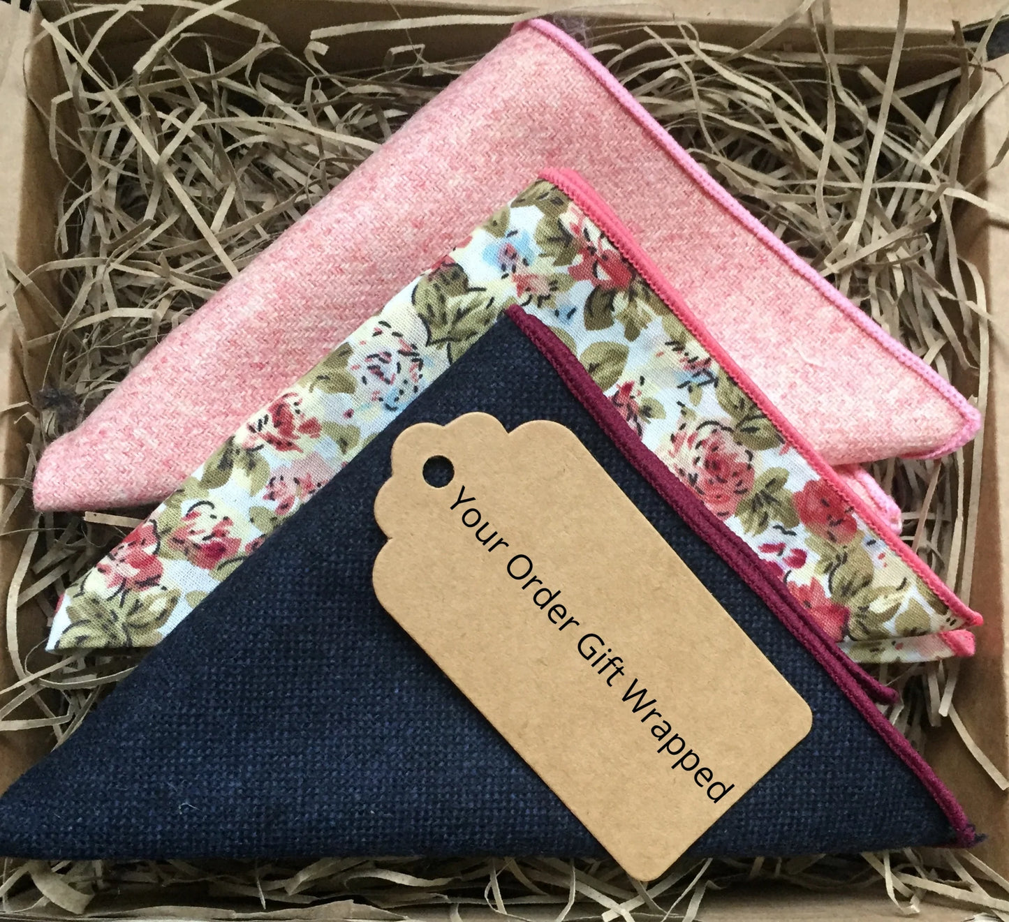 Moss: Men's Pocket Square Set in Harvest Shades for Gifts